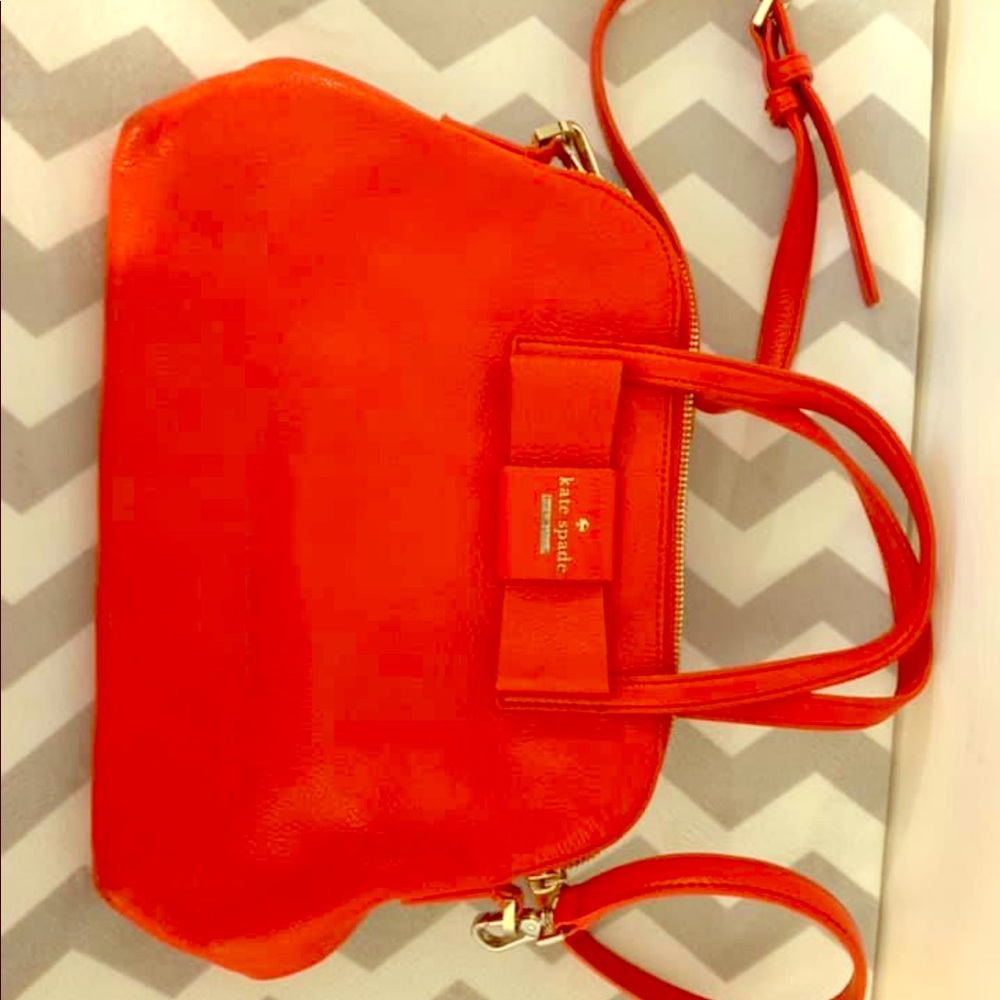 Cherry red Kate spade purse